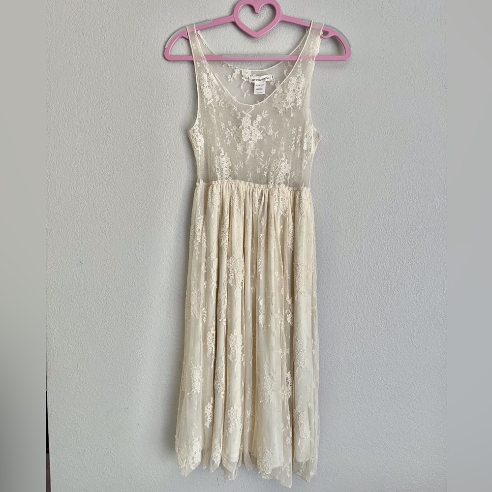 Delicate Cream Lace Dress